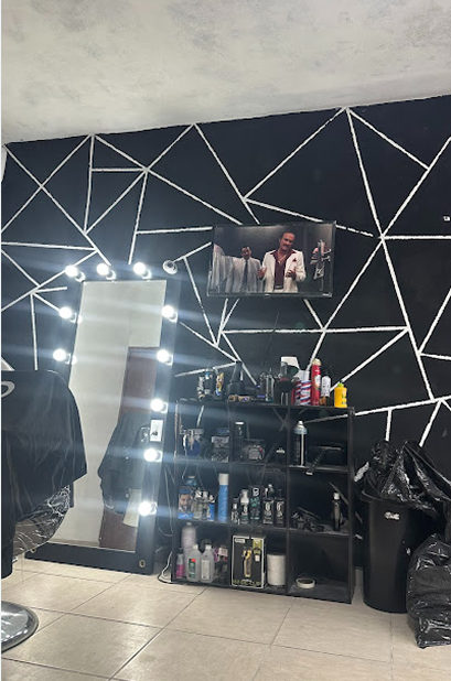 Interior de la barbería